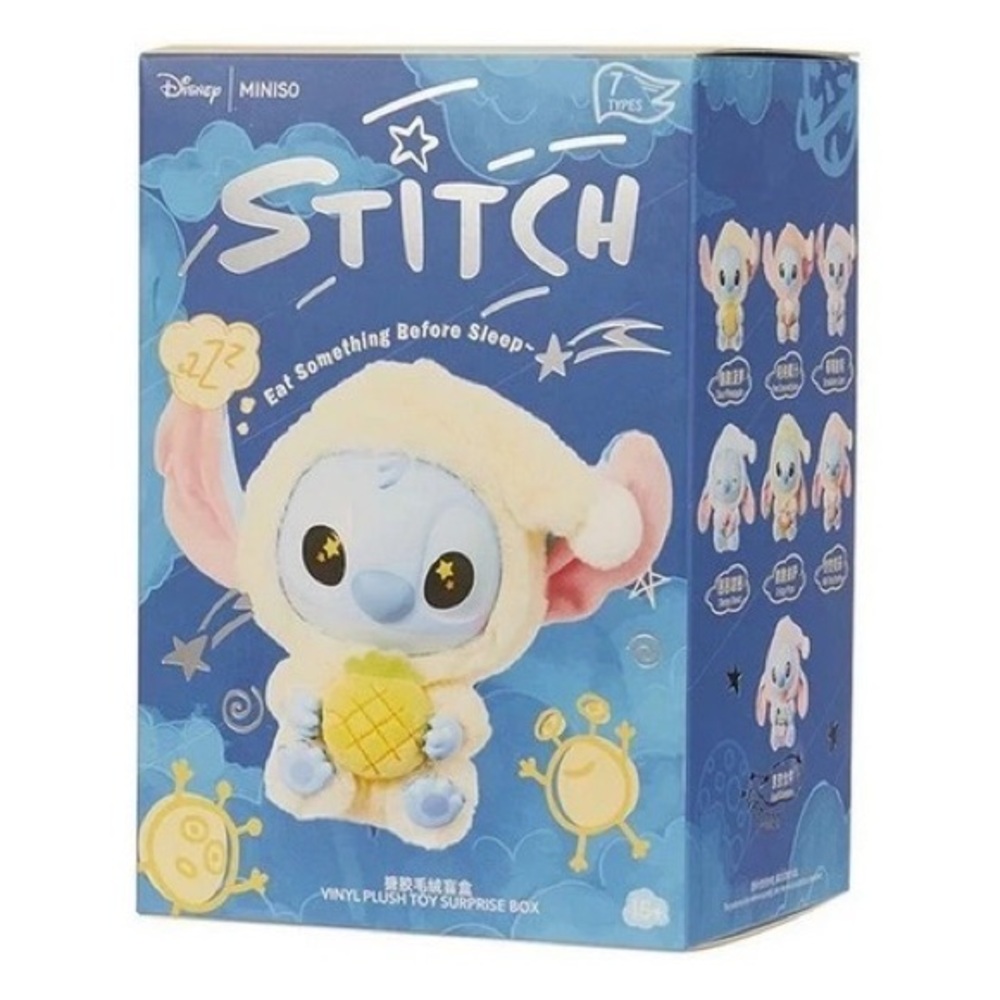 Miniso Stitch Eat‎ Before Sleep Series –unopened Vinyl Figure Blind Box new